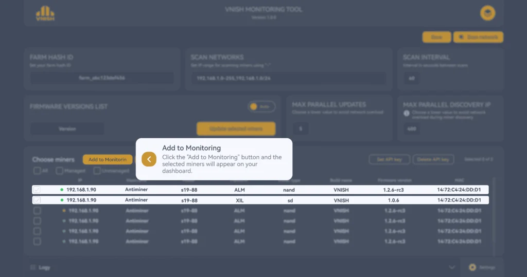 How to connect miners to monitoring How to connect miners to monitoring