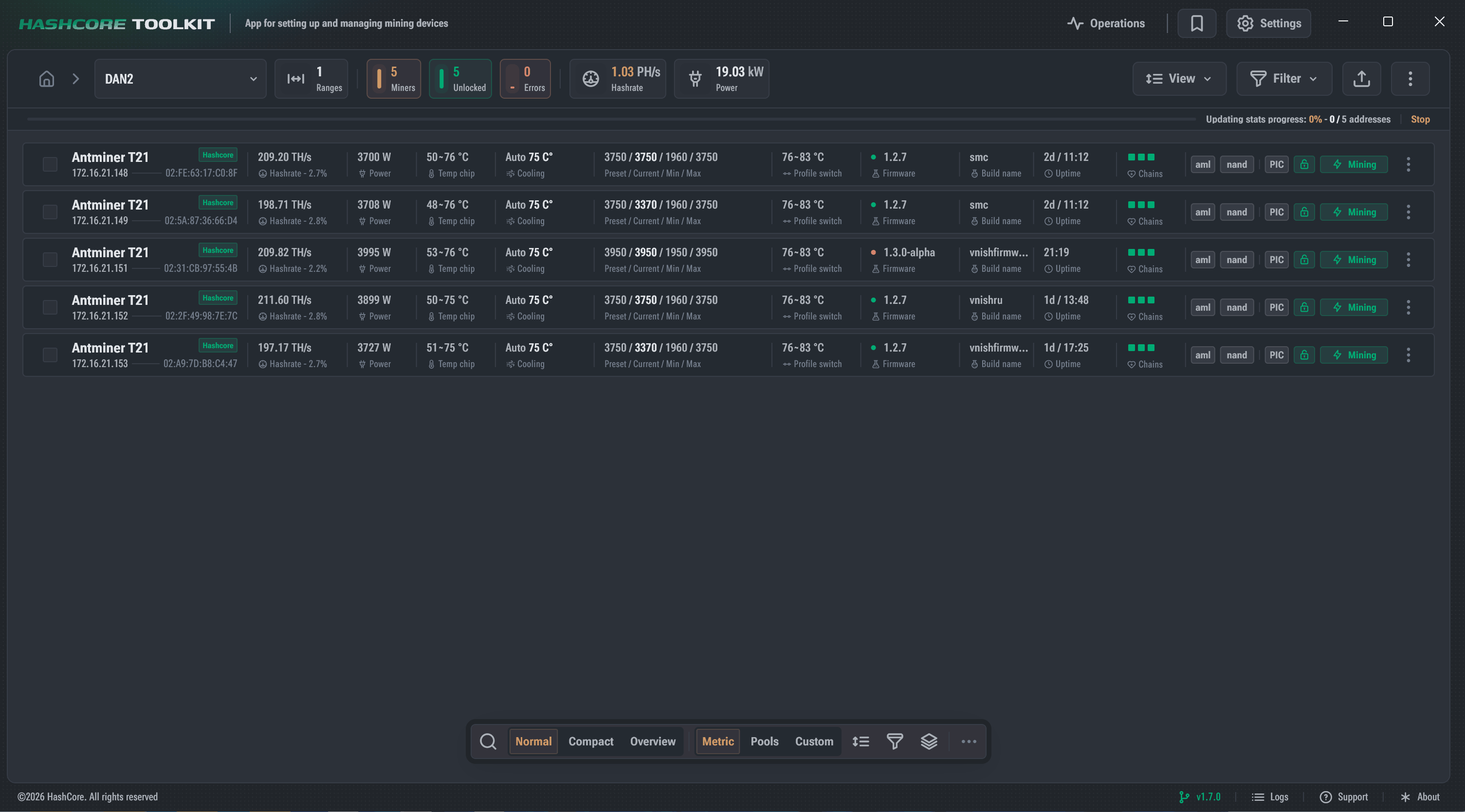 VNISH FIRMWARE | Mass installation of mining pools Mass installation of mining pools